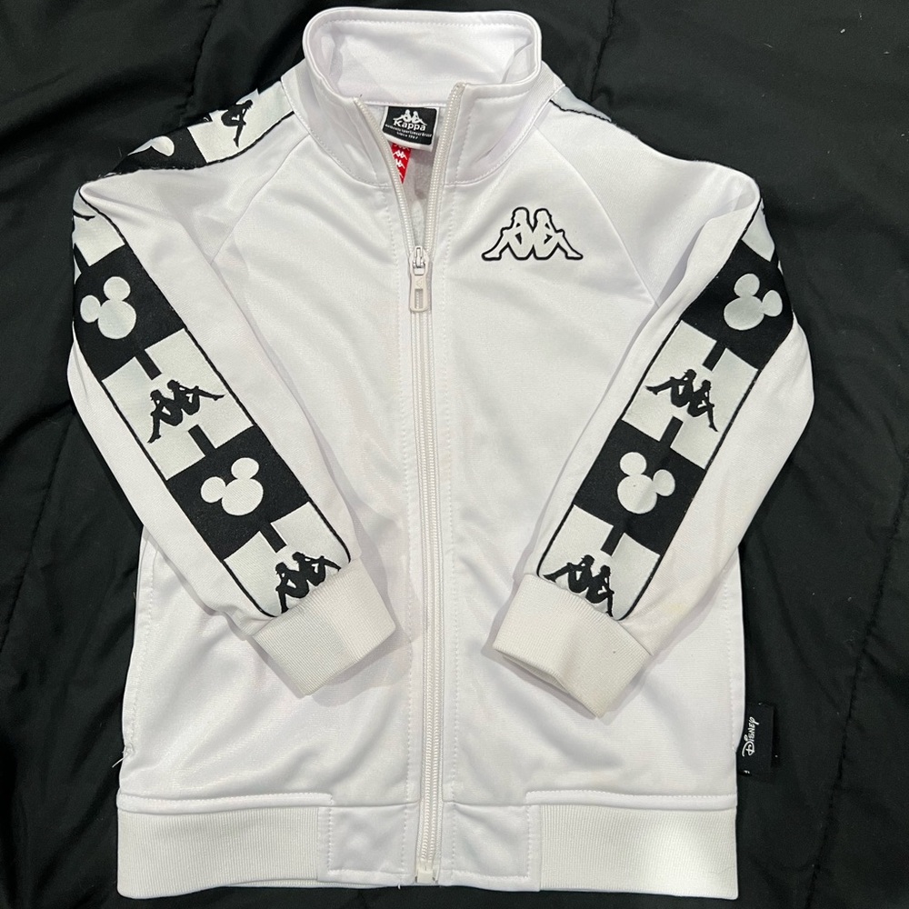 Kappa x Disney Mickey zip up track jacket sweater size 4
